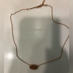 Kendra Scott rose gold necklace